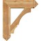 Ekena Millwork Balboa Arts and Crafts Rough Sawn Bracket w/ Offset Brace, Western Red Cedar, 8"W x 28"D x 32"H BKT0806X28X32BOA03RWR - alternate 2